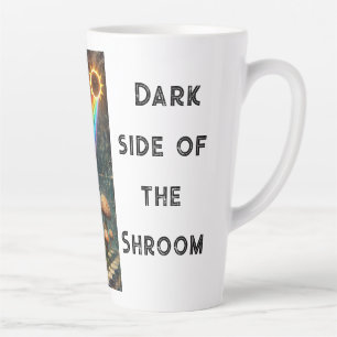 Caneca De Café Latte ciberpunk a depenar com humor