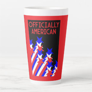 Caneca De Café Latte Cidadania dos EUA concedida