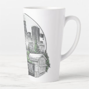 Caneca De Café Latte Cidade de Edmonton, Canadá