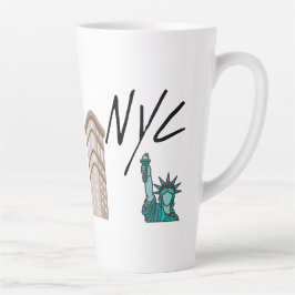 CANECA DE CAFÉ LATTE CIDADE DE NOVA YORK NYC