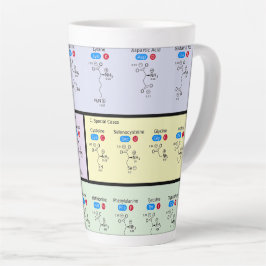 Caneca De Café Latte Ciência dos aminoácidos