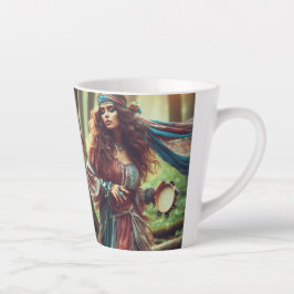 CANECA DE CAFÉ LATTE CIGANA DANÇANDO