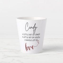 Caneca De Café Latte Cindy Love