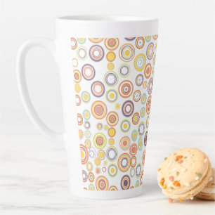 Caneca De Café Latte Círculos de outono
