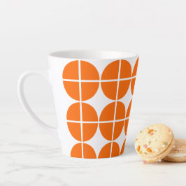 Caneca De Café Latte Círculos em Quatro