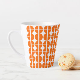 Caneca De Café Latte Círculos Quádruplos