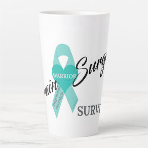 Caneca De Café Latte Cirurgia Cerebral Sobrevivência - Neuralgia Trige