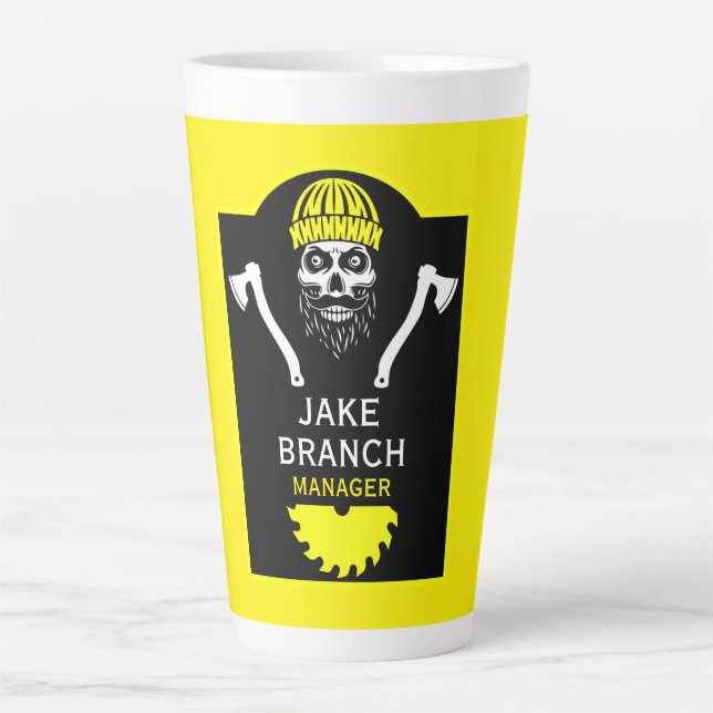 Caneca De Café Latte Cirurgião Árvore Arborista (Frente)