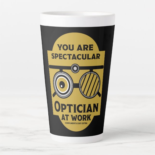 Caneca De Café Latte Cirurgiões Osteopáticos (Frente)