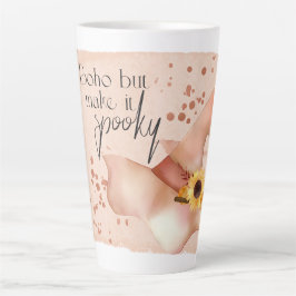 Caneca De Café Latte Citação Boho Outono