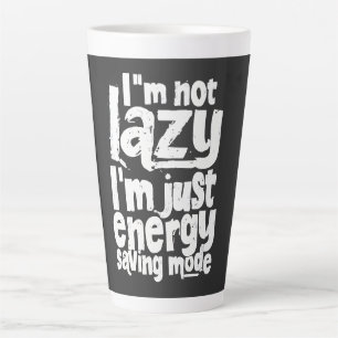 Caneca De Café Latte Citação da Procrastinação Engraçada