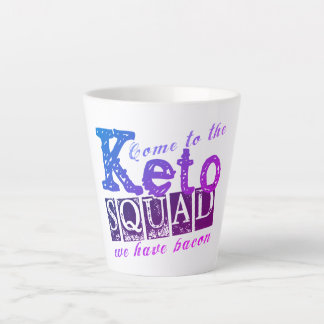 Caneca De Café Latte Citação de Dieta de Keto Engraçado