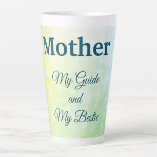 Caneca De Café Latte Citação de Madre e Amigo