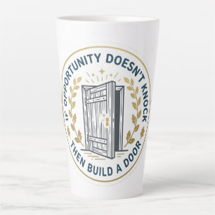 Caneca De Café Latte Citação de Negócios de Inspiração e Motivação de M