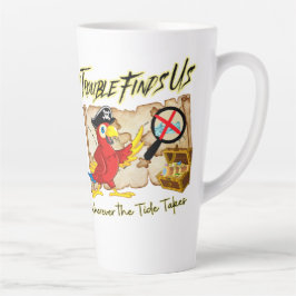 Caneca De Café Latte citação de papagaio-pirata