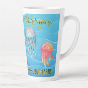 Caneca De Café Latte citação dos animais oceanos