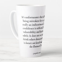 Caneca De Café Latte Citação Empoderadora