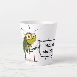 Caneca De Café Latte Citação engraçada de café de mosquito estranho