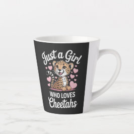 Caneca De Café Latte Citação engraçada do guepardo