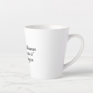 Caneca De Café Latte "Citação pela Coleção de Vida" Neil Barrington