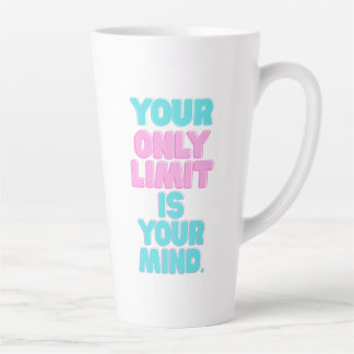 Caneca De Café Latte Citações Motivacionais - O Seu Único Limite É A Su