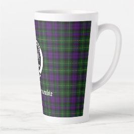 Caneca De Café Latte Clan Abercrombie Tartan & Crest