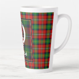 Caneca De Café Latte Clan Boyd Crest Crachá & Tartan