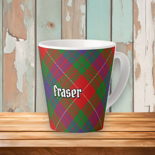 Caneca De Café Latte Clan Fraser Tartan Latte Mug