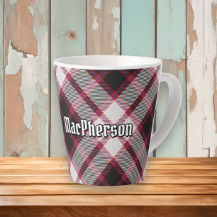 Caneca De Café Latte Clan MacPherson caçando Tartan Latte Mug
