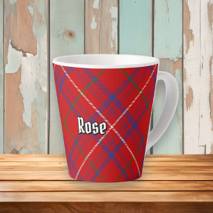 Caneca De Café Latte Clan Rosa Tartan
