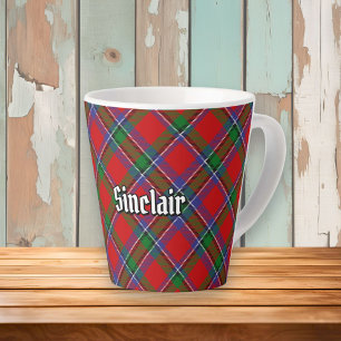 Caneca De Café Latte Clan Sinclair Tartan
