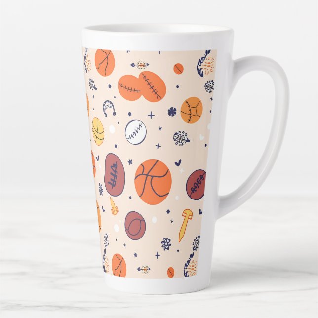 Caneca De Café Latte Classic Spider-Man with Dynamic Cosmic Background (Direita)