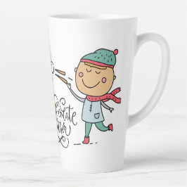 Caneca De Café Latte Clima de Chocolate Quente