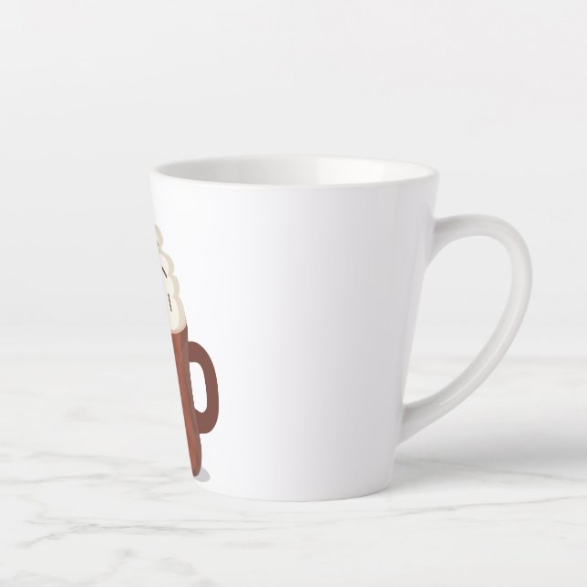 Caneca De Café Latte Clima quente com cacau (Direita)