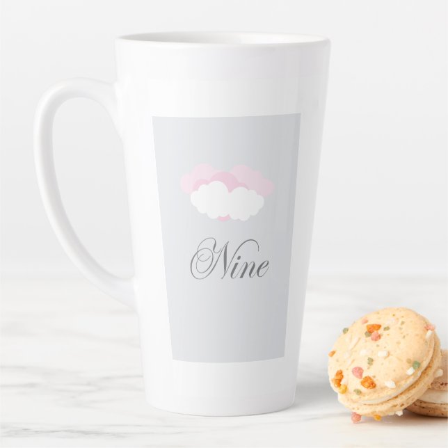 Caneca De Café Latte Cloud Nine - Design Inspirado no Céu Sonhador (In Situ)