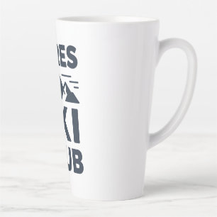 Caneca De Café Latte Clube Apres Ski Logo da Montanha - Inverno Masculi