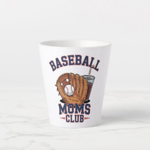 Caneca De Café Latte Clube das Mães de Beisebol Dia das Mães