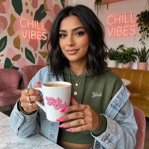 Caneca De Café Latte Clube das Meninas