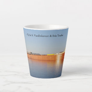 Caneca De Café Latte Clyde VanEnkevort & Erie Trader lata