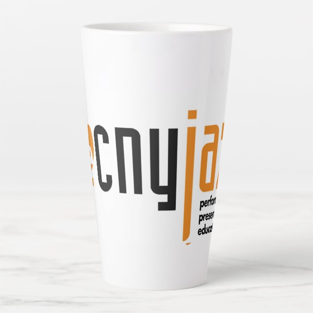 Caneca De Café Latte CNY Jazz Latte Mug (Frente)