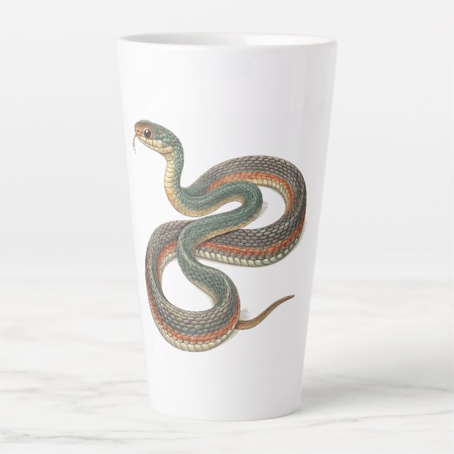 Caneca De Café Latte Cobra (Frente)