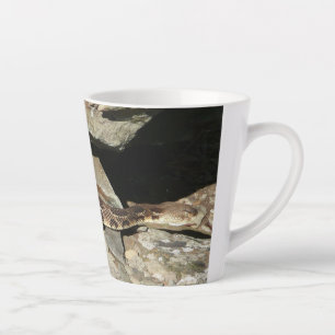 Caneca De Café Latte Cobra cascavel no Parque Nacional Shenandoah