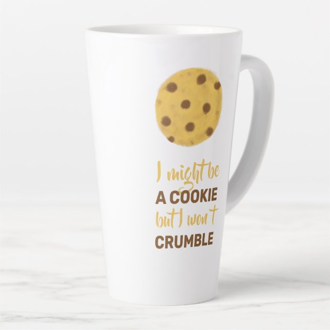 Caneca De Café Latte Cochilo duro diz (Ângulo direito)