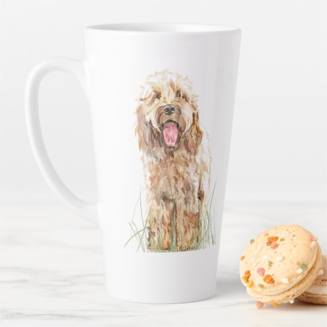 Caneca De Café Latte Cockapoo Mug, Dog Lover Gift, Cockapoo Art Mug (In Situ)