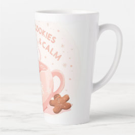 Caneca De Café Latte Cocoa, Cookies & Calm – Pastel Christmas CoT-Shirt