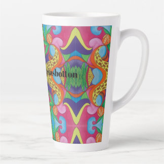 Caneca De Café Latte CocoNut Psicodélico