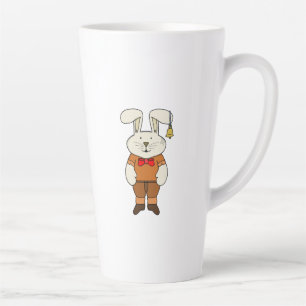 Caneca De Café Latte Coelhinho com um sino no ouvido