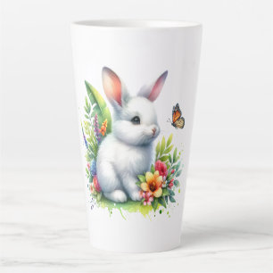 Caneca De Café Latte Coelho Animal de Fazenda Bebê Sublimação Clipart-8