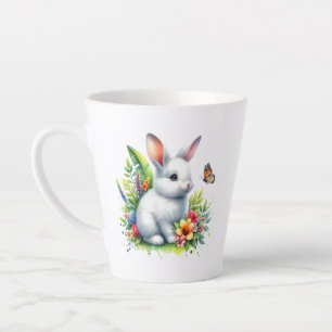 Caneca De Café Latte Coelho Animal de Fazenda Bebê Sublimação Clipart-8