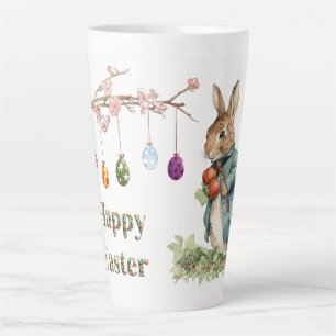 Caneca De Café Latte Coelho da Páscoa 